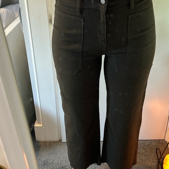 Dark olive High-Waisted Pants comfy - Picture 1 of 4